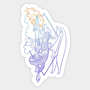 Dragon's Sword Sticker